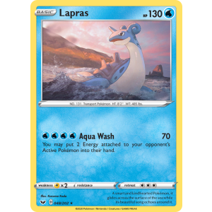 Lapras 48/202 Pokemon TCG Sword & Shield Sword & Shield