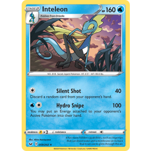 Inteleon 59/202 Pokemon TCG Sword & Shield Sword & Shield