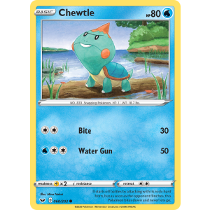 Chewtle 60/202 Pokemon TCG Sword & Shield Sword & Shield