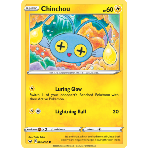 Chinchou 68/202 Pokemon TCG Sword & Shield Sword & Shield