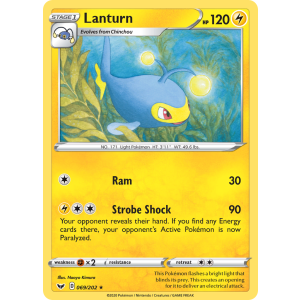 Lanturn 69/202 Pokemon TCG Sword & Shield Sword & Shield