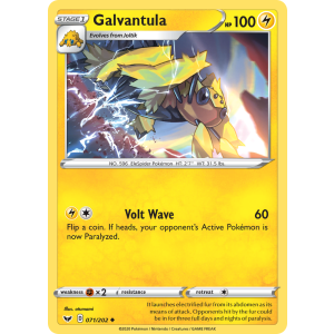 Galvantula 71/202 Pokemon TCG Sword & Shield Sword & Shield