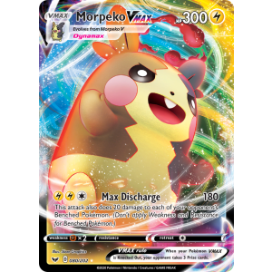 Rare Holo VMAX Morpeko VMAX 80/202 Pokemon TCG Sword & Shield Sword & Shield