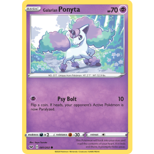 Galarian Ponyta 81/202 Pokemon TCG Sword & Shield Sword & Shield