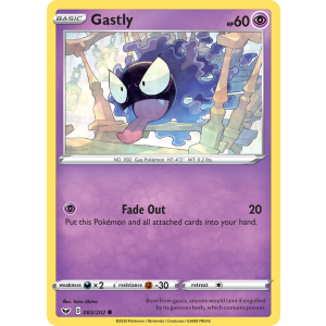 Gastly 83/202 Pokemon TCG Sword & Shield Sword & Shield