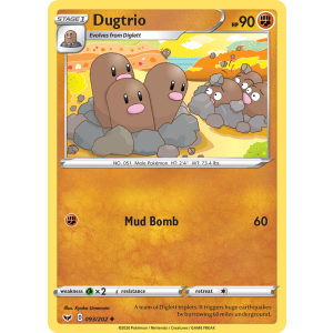 Dugtrio 93/202 Pokemon TCG Sword & Shield Sword & Shield