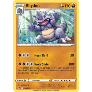 Rhydon 98/202 Pokemon TCG Sword & Shield Sword & Shield