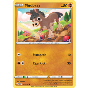 Mudbray 105/202 Pokemon TCG Sword & Shield Sword & Shield