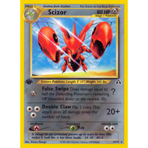 Scizor 29/75 Pokemon TCG Neo Neo Discovery