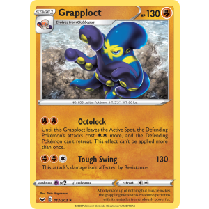 Grapploct 113/202 Pokemon TCG Sword & Shield Sword & Shield