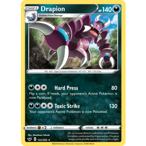 Drapion 122/202 Pokemon TCG Sword & Shield Sword & Shield