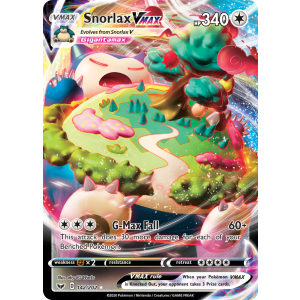 Rare Holo VMAX Snorlax VMAX 142/202 Pokemon TCG Sword & Shield Sword & Shield