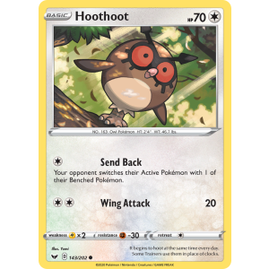 Hoothoot 143/202 Pokemon TCG Sword & Shield Sword & Shield