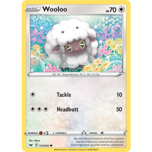 Wooloo 153/202 Pokemon TCG Sword & Shield Sword & Shield