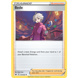 Bede 157/202 Pokemon TCG Sword & Shield Sword & Shield