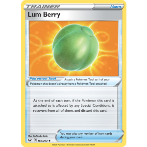 Lum Berry 168/202 Pokemon TCG Sword & Shield Sword & Shield