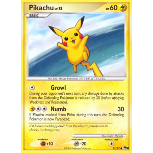 Pikachu 15/17 Pokemon TCG POP POP Series 9