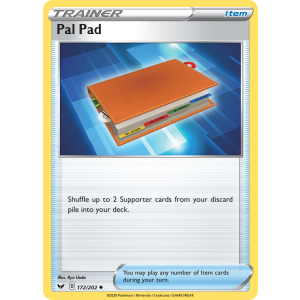 Pal Pad 172/202 Pokemon TCG Sword & Shield Sword & Shield