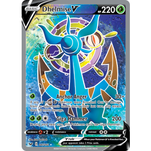 Rare Ultra Dhelmise V 187/202 Pokemon TCG Sword & Shield Sword & Shield