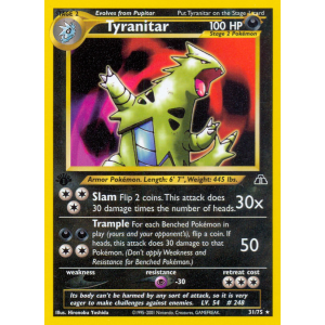 Tyranitar 31/75 Pokemon TCG Neo Neo Discovery