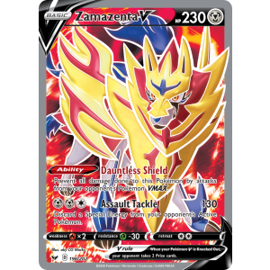 Rare Ultra Zamazenta V 196/202 Pokemon TCG Sword & Shield Sword & Shield