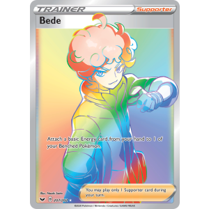 Rare Rainbow Bede 207/202 Pokemon TCG Sword & Shield Sword & Shield