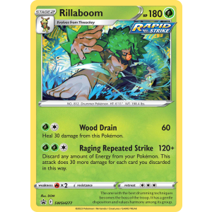 Promo Rillaboom SWSH277/307 Pokemon TCG Sword & Shield SWSH Black Star Promos