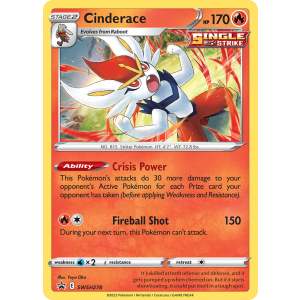 Promo Cinderace SWSH278/307 Pokemon TCG Sword & Shield SWSH Black Star Promos