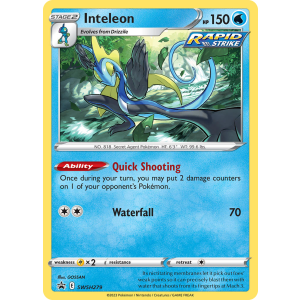 Promo Inteleon SWSH279/307 Pokemon TCG Sword & Shield SWSH Black Star Promos