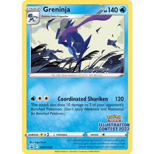 Promo Greninja SWSH305/307 Pokemon TCG Sword & Shield SWSH Black Star Promos