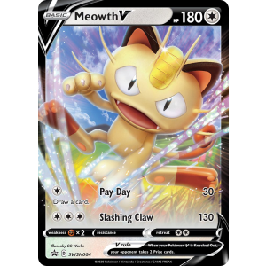 Promo Meowth V SWSH004/307 Pokemon TCG Sword & Shield SWSH Black Star Promos