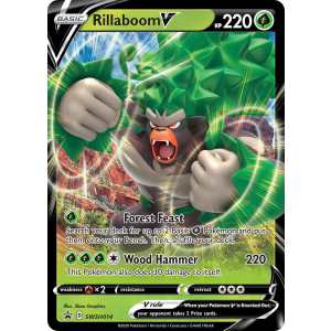 Promo Rillaboom V SWSH014/307 Pokemon TCG Sword & Shield SWSH Black Star Promos