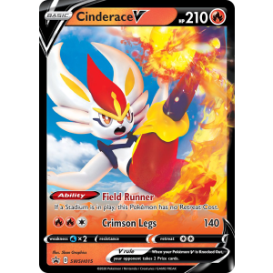 Promo Cinderace V SWSH015/307 Pokemon TCG Sword & Shield SWSH Black Star Promos