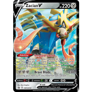 Promo Zacian V SWSH018/307 Pokemon TCG Sword & Shield SWSH Black Star Promos