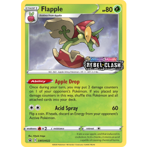 Promo Flapple SWSH022/307 Pokemon TCG Sword & Shield SWSH Black Star Promos