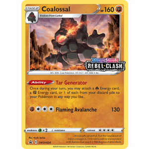 Promo Coalossal SWSH024/307 Pokemon TCG Sword & Shield SWSH Black Star Promos