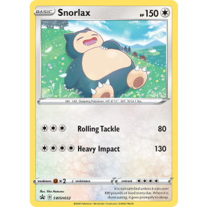 Promo Snorlax SWSH032/307 Pokemon TCG Sword & Shield SWSH Black Star Promos