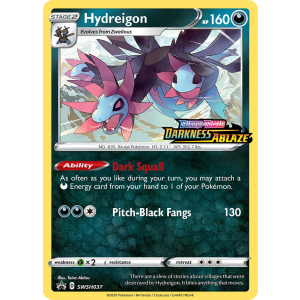 Promo Hydreigon SWSH037/307 Pokemon TCG Sword & Shield SWSH Black Star Promos