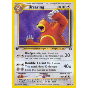 Ursaring 34/75 Pokemon TCG Neo Neo Discovery