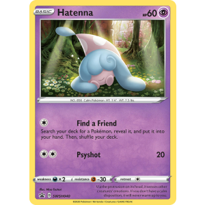 Promo Hatenna SWSH040/307 Pokemon TCG Sword & Shield SWSH Black Star Promos