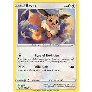 Promo Eevee SWSH042/307 Pokemon TCG Sword & Shield SWSH Black Star Promos