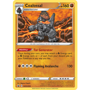 Promo Coalossal SWSH054/307 Pokemon TCG Sword & Shield SWSH Black Star Promos