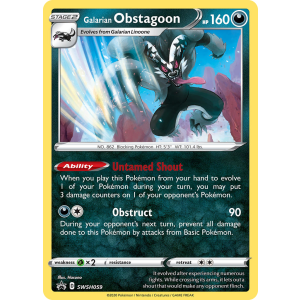 Promo Galarian Obstagoon SWSH059/307 Pokemon TCG Sword & Shield SWSH Black Star Promos