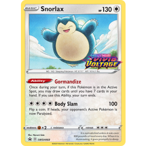 Promo Snorlax SWSH068/307 Pokemon TCG Sword & Shield SWSH Black Star Promos