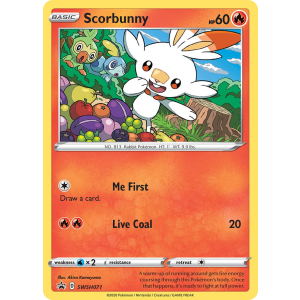 Promo Scorbunny SWSH071/307 Pokemon TCG Sword & Shield SWSH Black Star Promos