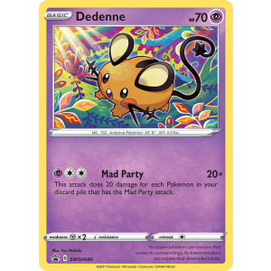 Promo Dedenne SWSH080/307 Pokemon TCG Sword & Shield SWSH Black Star Promos