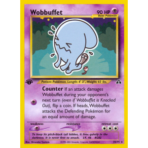 Wobbuffet 35/75 Pokemon TCG Neo Neo Discovery