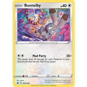 Promo Bunnelby SWSH082/307 Pokemon TCG Sword & Shield SWSH Black Star Promos