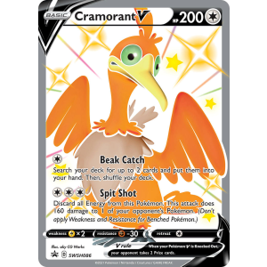 Promo Cramorant V SWSH086/307 Pokemon TCG Sword & Shield SWSH Black Star Promos