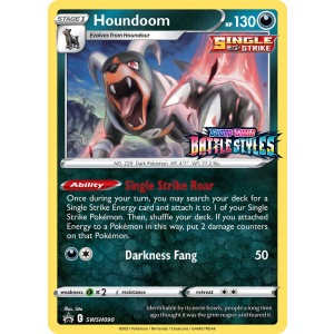 Promo Houndoom SWSH090/307 Pokemon TCG Sword & Shield SWSH Black Star Promos